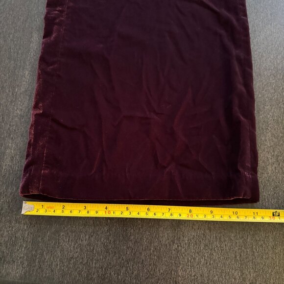 Black Label by Chico's Dark Purple Velvet Wide Leg Pants, Size 1 Regular NWT - Picture 7 of 9